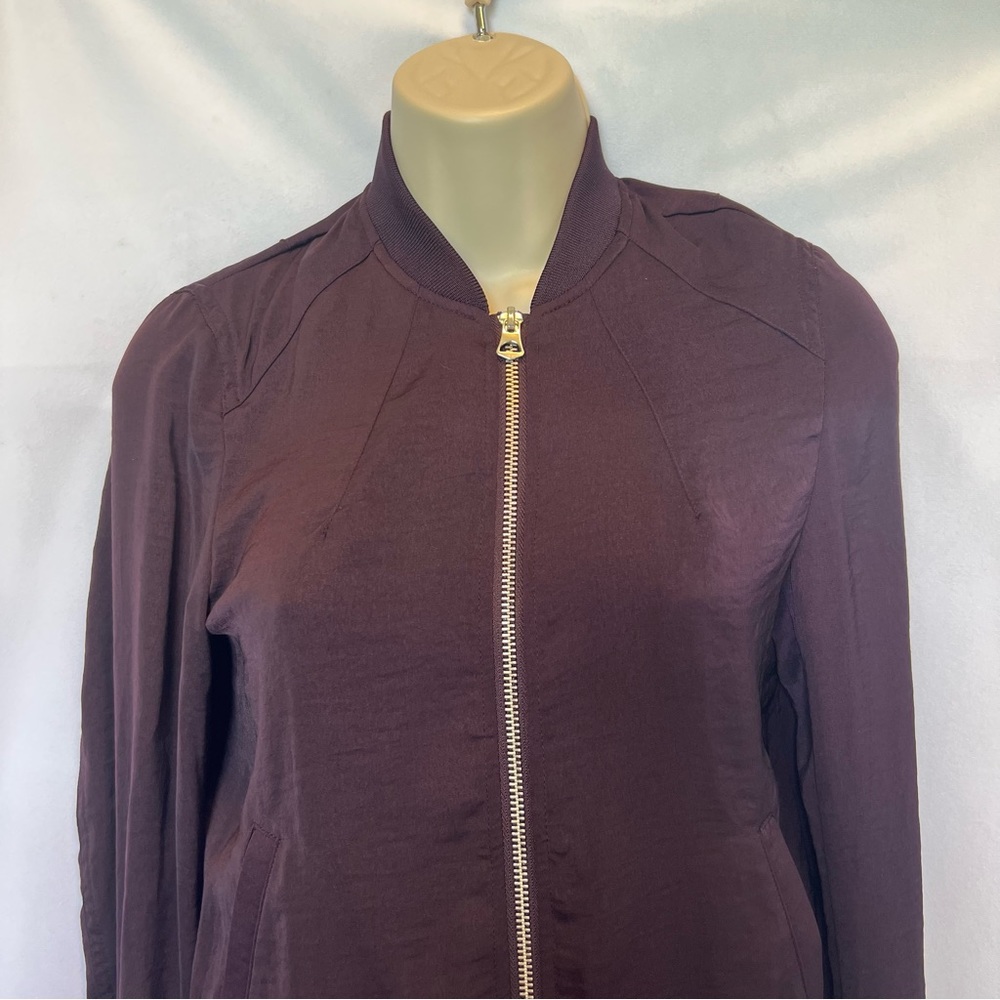 H&M Kids Maroon Front Zip Light Weight Jacket - Picture 4 of 9